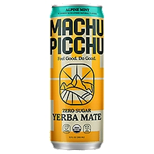 Machu Picchu Alpine Mint Zero Sugar Yerba Mate Drink, 12 fl oz