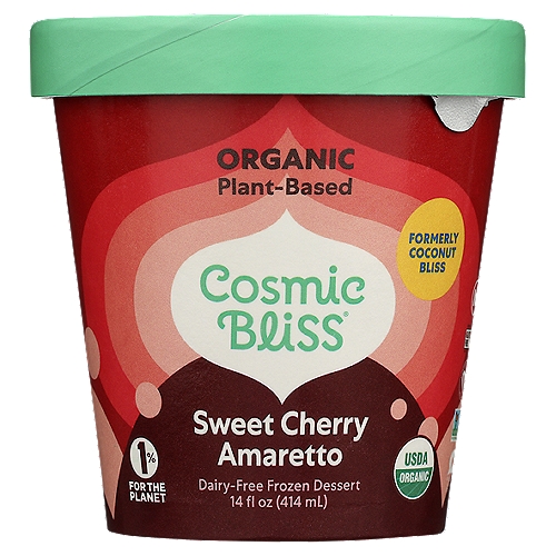 Cosmic Bliss Sweet Cherry Amaretto Dairy-Free Frozen Dessert, 14 fl oz
100% plant-based, ultra creamy, earth friendly