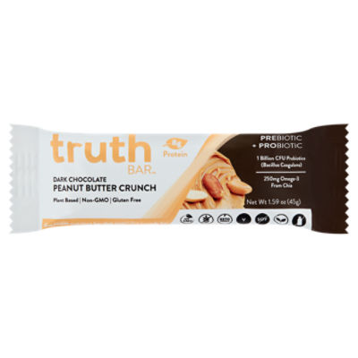 Truth Bar Peanut Butter Crunch Dark Chocolate, 1.59 oz