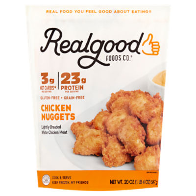 Real Good Foods Chicken Nuggets, 20oz, 20 Ounce