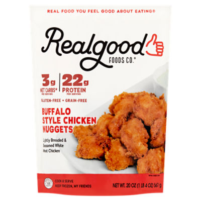 Real Good Foods Buffalo style Chicken Nuggets, 20oz