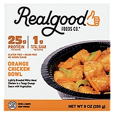 Realgood Foods Co. Orange, Chicken Bowl, 9 Ounce
