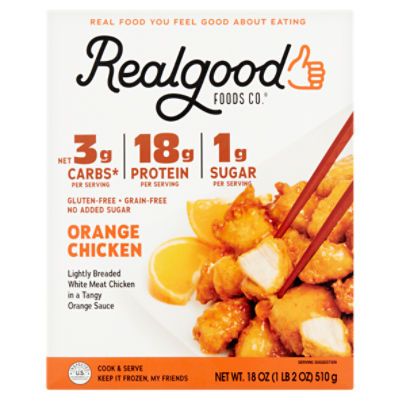 Real Good Foods Frozen Chicken Entrees, 2019-12-03