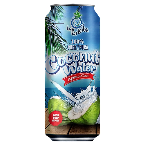 La Brisita 100% Pure Coconut Water, 16.5 fl. oz.
100% Coconut Water with Pulp