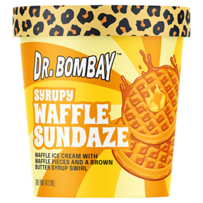 Dr. Bombay Syrupy Waffle Sundaze Ice Cream, one pint