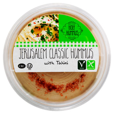 Holy Hummus Jerusalem Classic Hummus with Tahini, 10 oz