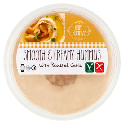 Holy Hummus Smooth & Creamy Hummus with Roasted Garlic, 10 oz