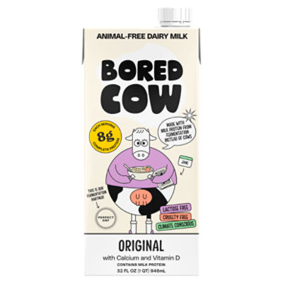 Bored Cow Original Rich and Creamy Animal-Free Dairy Milk, 32 fl oz