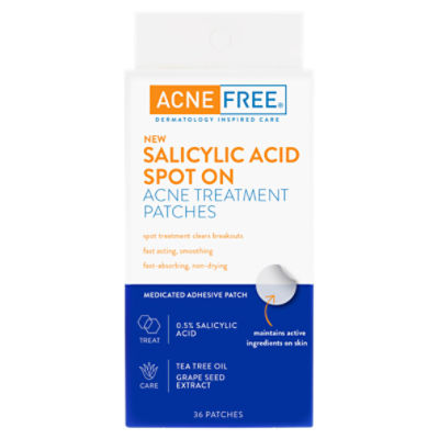 Acne Free Salicylic Acid Spot On Acne Treatment Patches, 36 count