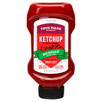 True Made Foods Ketchup with Extra Veggies, 18.5 oz