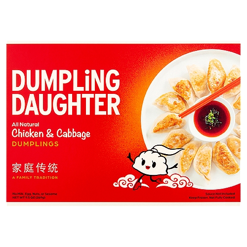 Dumpling Daughter Chicken & Cabbage Dumplings, 12 count, 9.5 oz