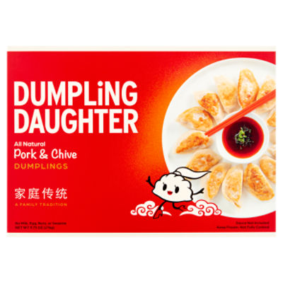 Dumpling Daughter Pork & Chive Dumplings, 12 count, 9.75 oz