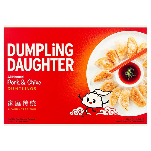 Dumpling Daughter Pork & Chive Dumplings, 12 count, 9.75 oz