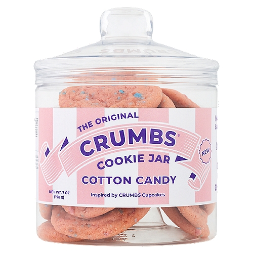 The Original Crumbs Cotton Candy Cookie Jar, 7 oz