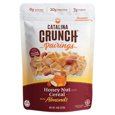 Catalina Crunch Pairings Honey Nut Flavored Cereal with Almonds, 8 oz