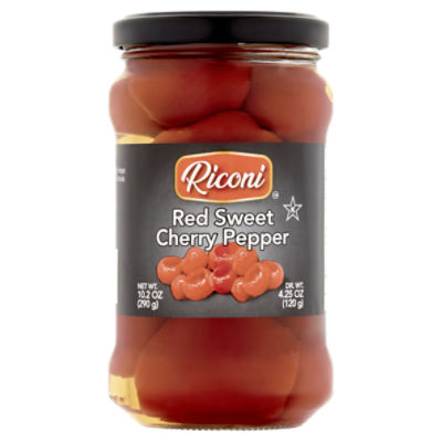 Riconi Red Sweet Cherry Pepper, 10.2 oz