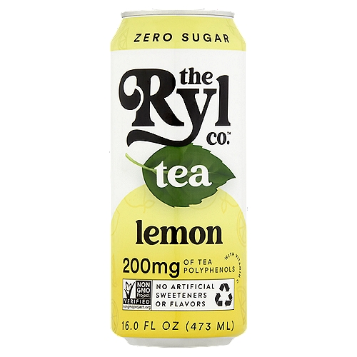 The Ryl Co. Zero Sugar Lemon Tea, 16.0 fl oz