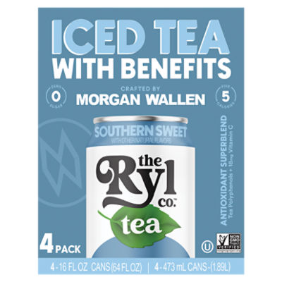 The Ryl Co. Southern Sweet Iced Tea, 16 fl oz, 4 count