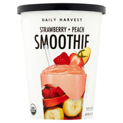 Daily Harvest Strawberry + Peach Smoothie, 8 oz