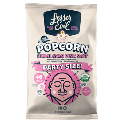 Lesser Evil Himalayan Pink Salt Popcorn Party Size, 8 oz ShopRite
