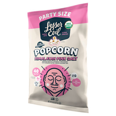 Lesser Evil Himalayan Pink Salt Popcorn Party Size, 8 oz - Fairway
