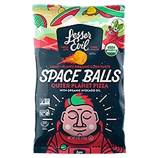 Lesser Evil Organic Outer Planet Pizza Space Balls Corn Puffs, 5 oz