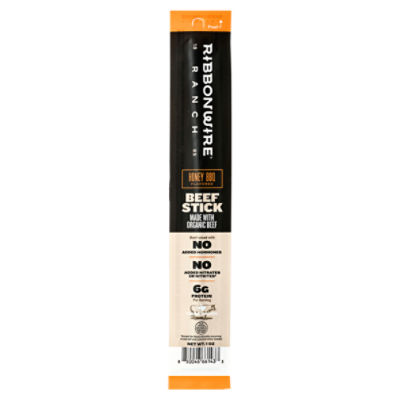 Ribbonwire Ranch Honey BBQ Flavored Beef Stick, 1 oz