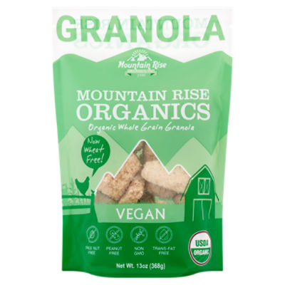 Mountain Rise Organics Vegan Whole Grain Granola, 13 oz