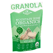 Mountain Rise Organics Organic Vegan Whole Grain, Granola, 15 Ounce