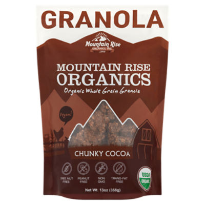 Mountain Rise Organics Chunky Cocoa Granola, 13 oz ShopRite
