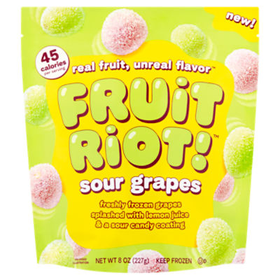 Fruit Riot! Sour Grapes Candy, 8 oz
