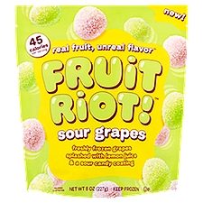 Fruit Riot! Sour Grapes Candy, 8 oz