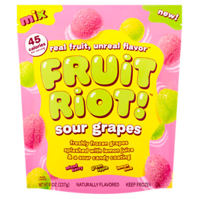 Fruit Riot! Sour Grapes Mix, 8 oz - ShopRite