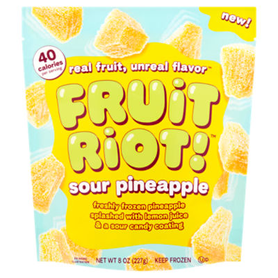 Fruit Riot! Sour Pineapple Candy, 8 oz