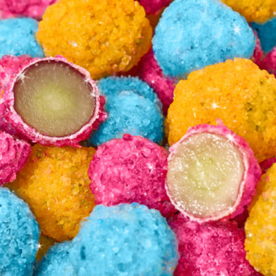 Fruit Riot Crunchy Candy Grapes Mix, Real Frozen Fruit Image 2 of 9