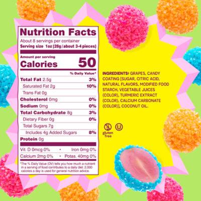 Fruit Riot Crunchy Candy Grapes Mix, Real Frozen Fruit Image 5 of 9