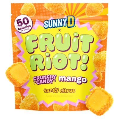 Fruit Riot x SunnyD Crunchy Candy Mango, Real Frozen Fruit