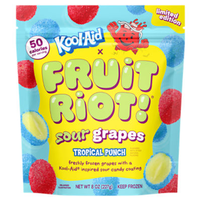 Fruit Riot! Kool-Aid Tropical Punch Sour Grapes Limited Edition, 8 oz