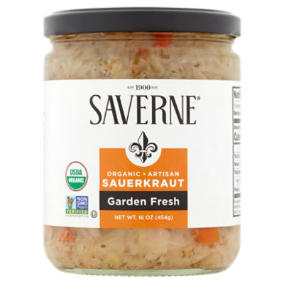 Saverne Garden Fresh Organic Artisan Sauerkraut, 16 oz