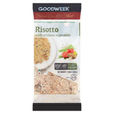 Goodweek Risotto with Ortolana Vegetables, 7.05 oz