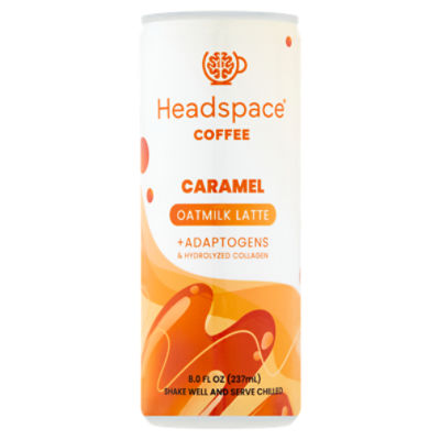 Headspace Oatmilk Latte Caramel Coffee, 8.0 fl oz