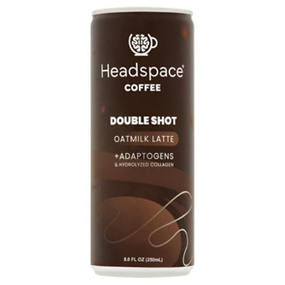 Headspace Oatmilk Latte Double Shot Coffee, 8.0 fl oz