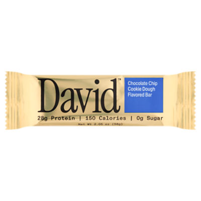 David Chocolate Chip Cookie Dough Flavored Bar, 2.05 oz