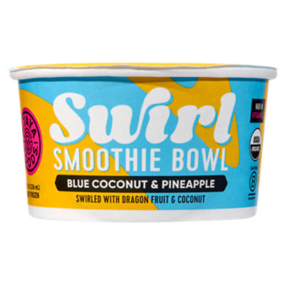 Pitaya Foods Swirl Blue Coconut & Pineapple Smoothie Bowl, 8 fl oz