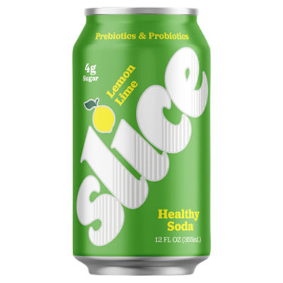 Slice Lemon Lime Healthy Soda, 12 fl oz