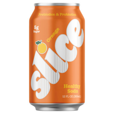 Slice Orange Healthy Soda, 12 fl oz