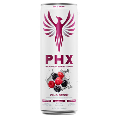 PHX Wild Berry Hydration Energy Drink, 12 fl oz
