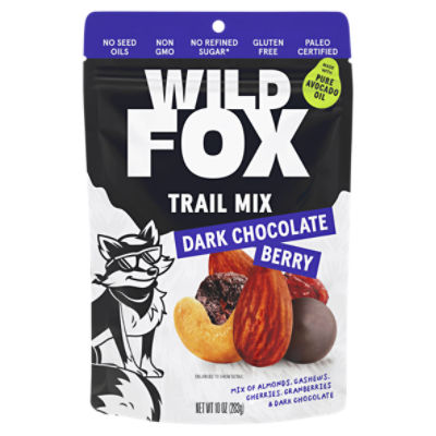 Wild Fox Dark Chocolate Berry Trail Mix, 10 oz