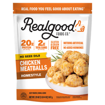 Realgood Foods Co. Homestyle Chicken Meatballs, 20 oz