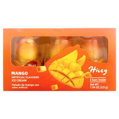 Hicey Mango Ice Cream, 3 count, 7.94 oz